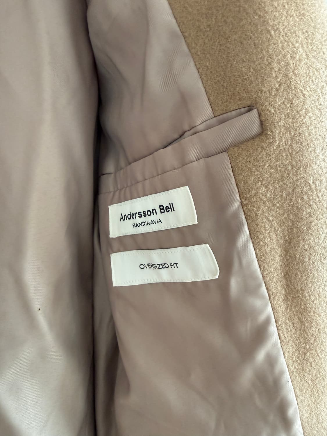 앤더슨벨(Andersson Bell) 카멜 울 코트 상품이미지8