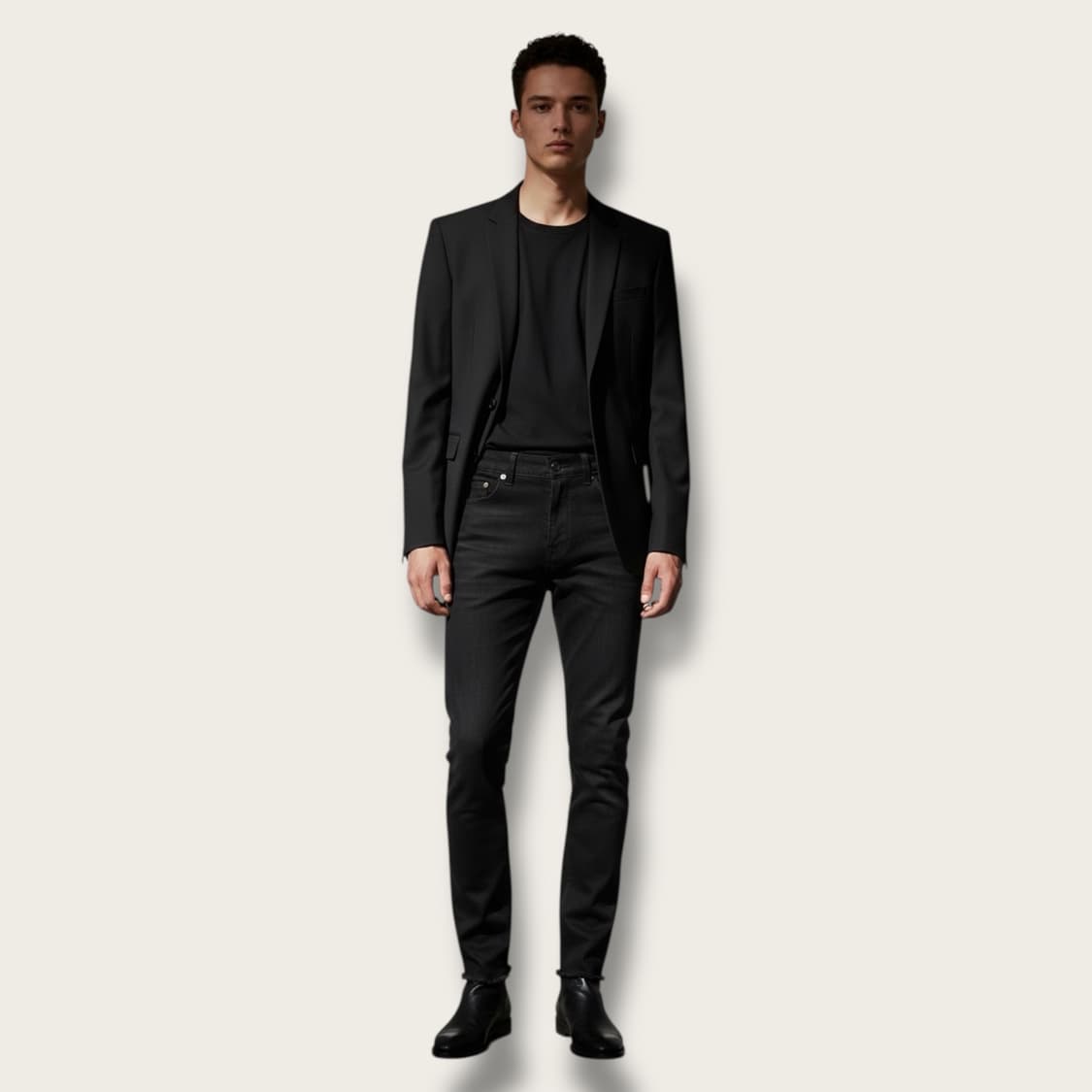 30~31/ 생로랑 15FW 에디슬리먼 밑단디스 블랙진 상품이미지1