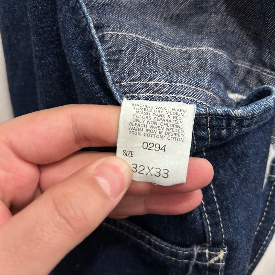 Lee 재팬 와이드핏 스티치 카펜더 데님 오버롤 상품이미지4