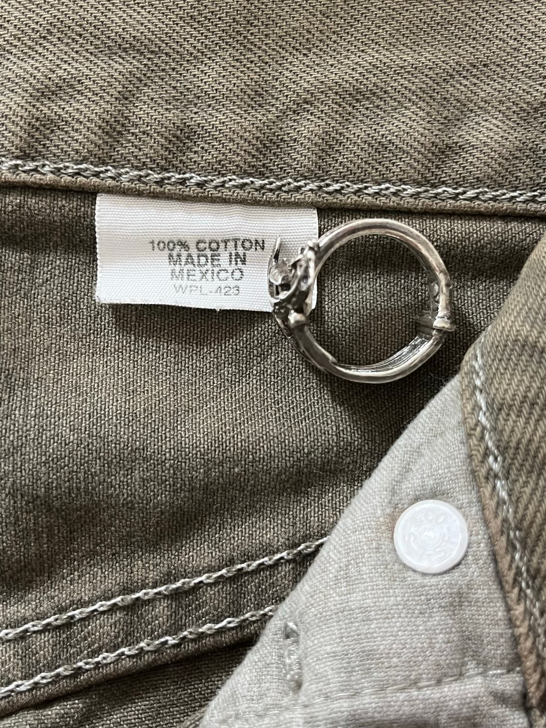 빈티지 리바이스 501 데님 팬츠 카키 상품이미지6