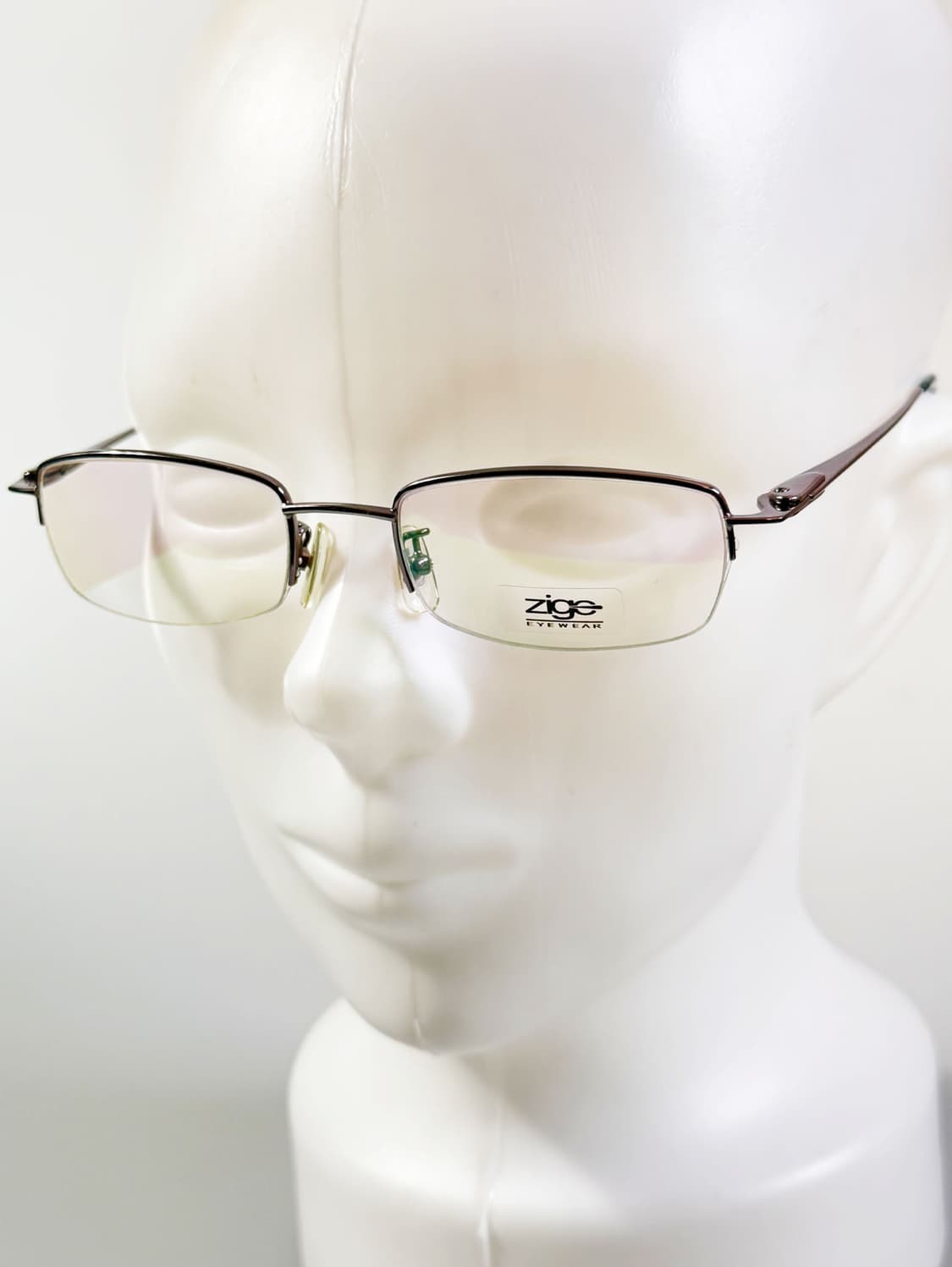 ZIGO 반무테 스퀘어 메탈 프레임 빈티지 안경 상품이미지8