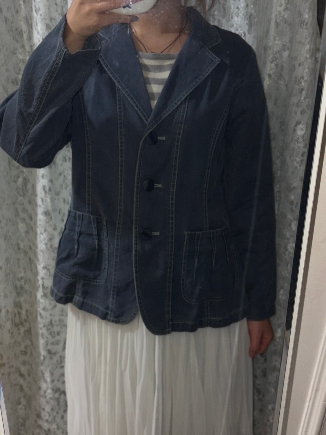 Blue matcha jacket 상품이미지2