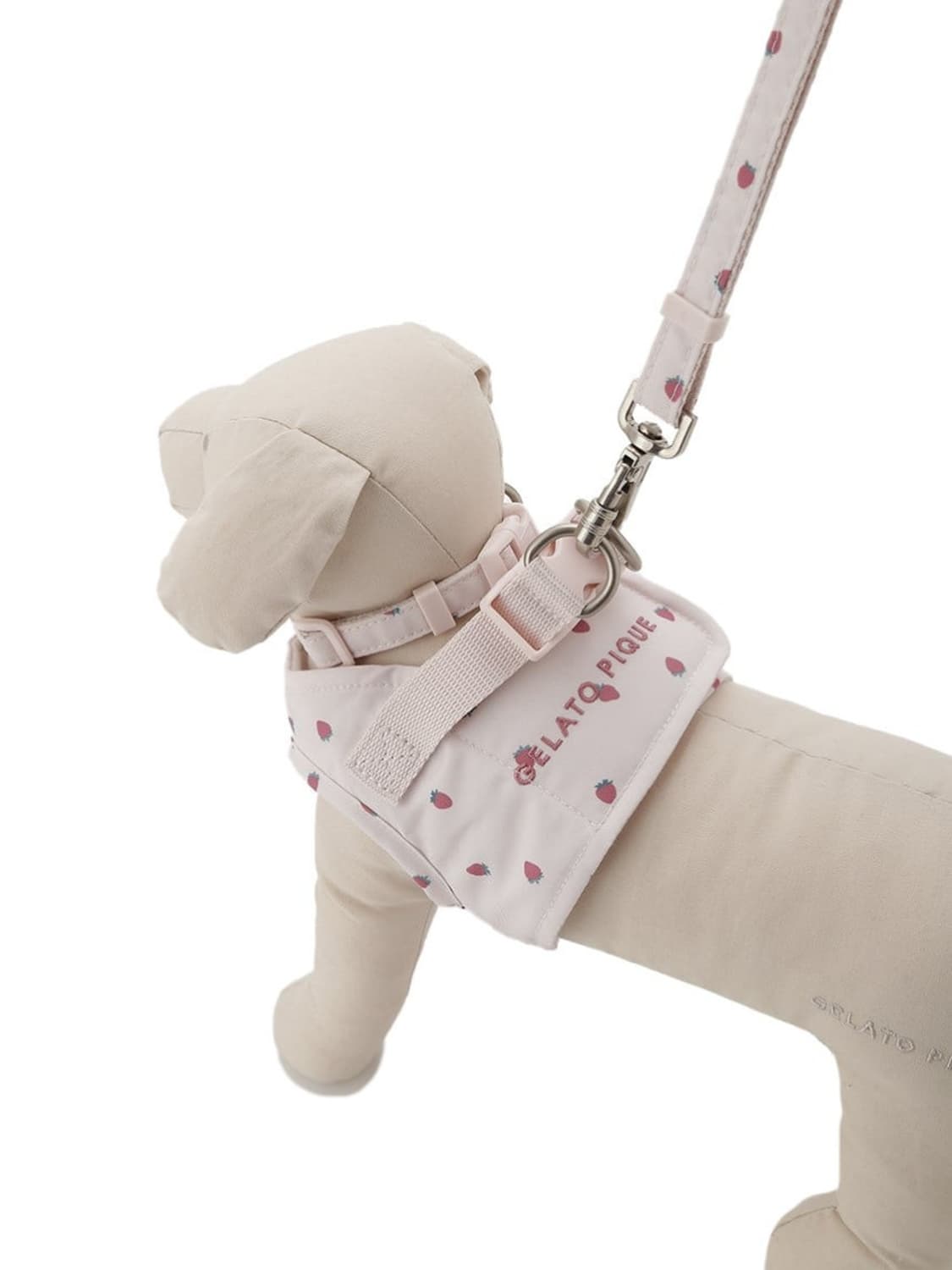 일본 젤라또피케 스트로베리 에디션 강아지 L 사이즈하네스 + 리드줄 세트 상품이미지1