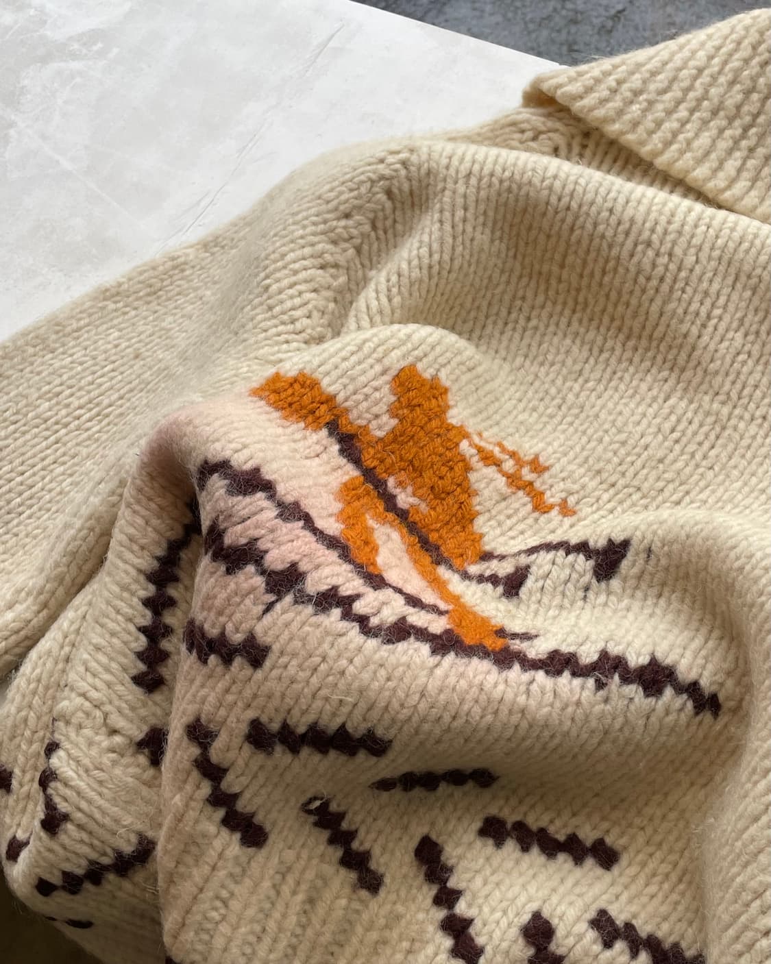 60‘s “Ski” Canadian cowichan 스키 코위찬 상품이미지8