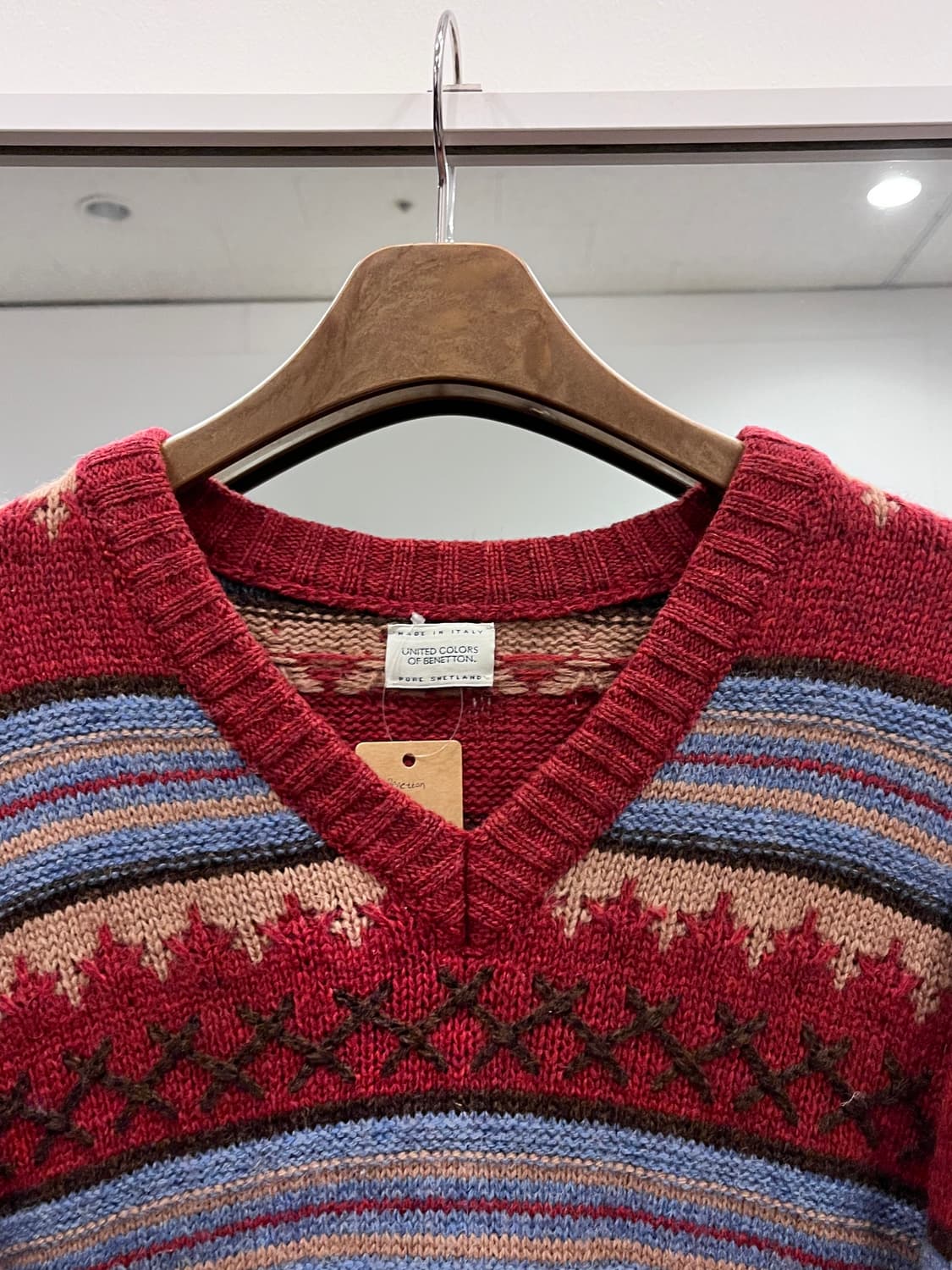 Benetton 베네통 노르딕 울 니트 상품이미지4