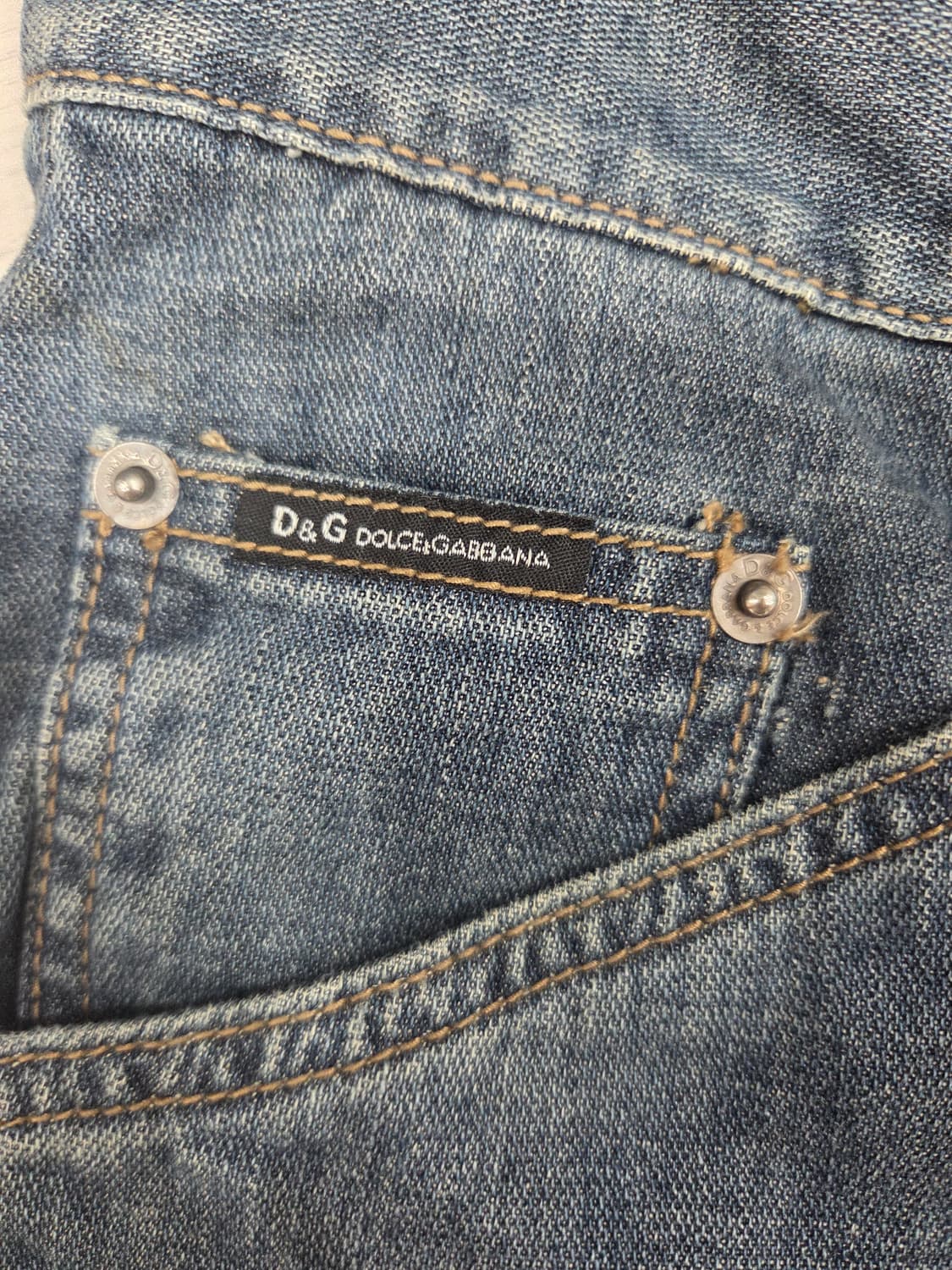 D&G 빈티지 워싱 스트레이트 데님 상품이미지6