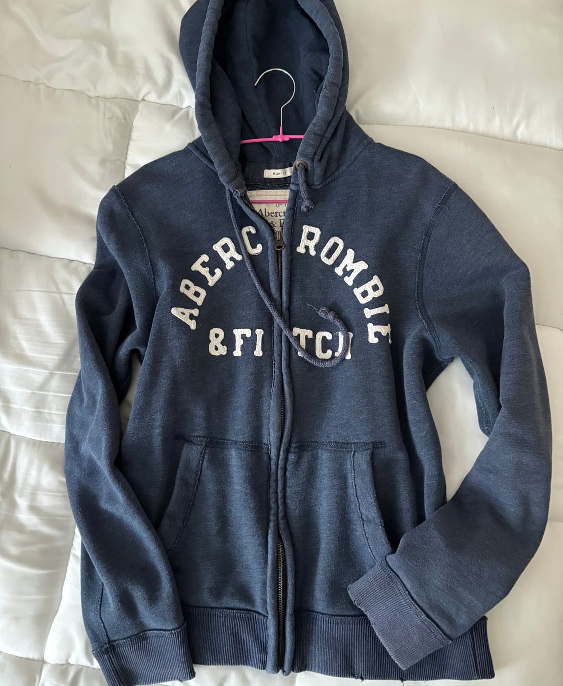 아베크롬비 후드 집업 네이비 상품이미지1
