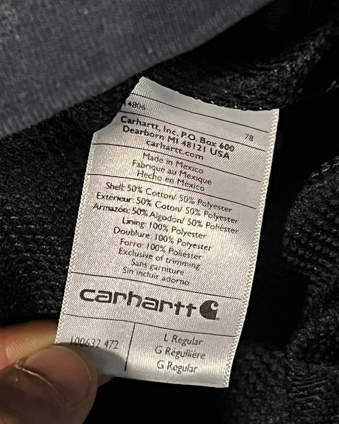 12's J149 Carhartt Thermal Hoodie zip 상품이미지6