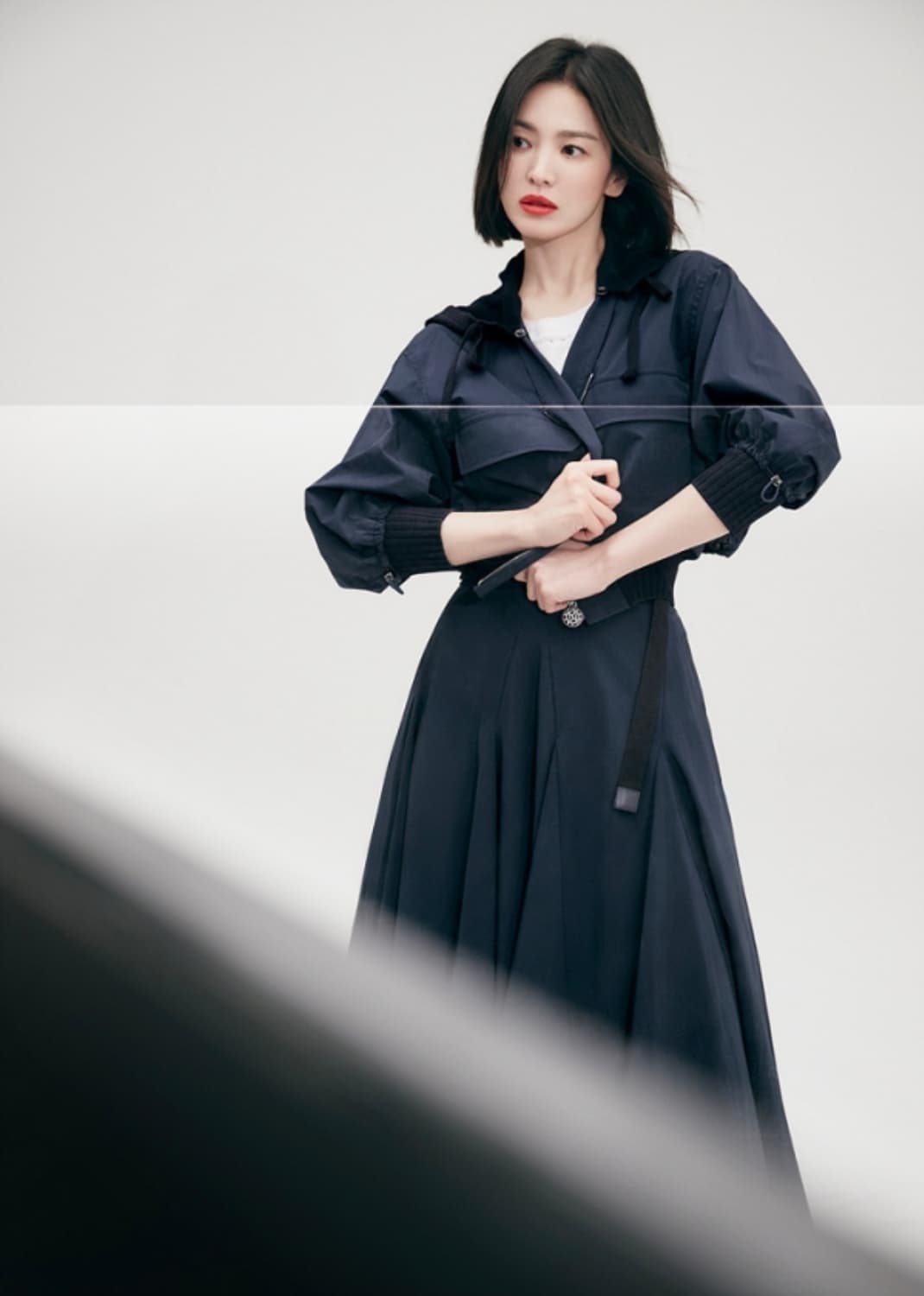 미샤 바스락 광폭 벨티드 스커트 상품이미지1