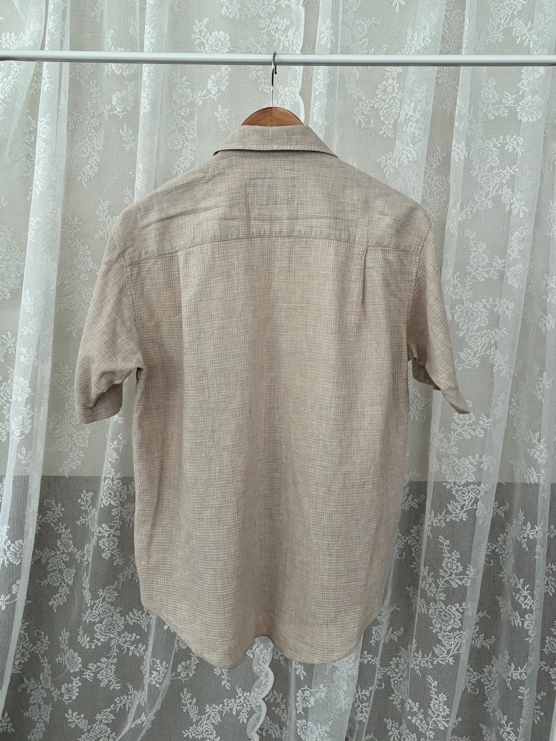 S-M) 리바이스 일본 와플 반팔 셔츠 베이지 상품이미지2