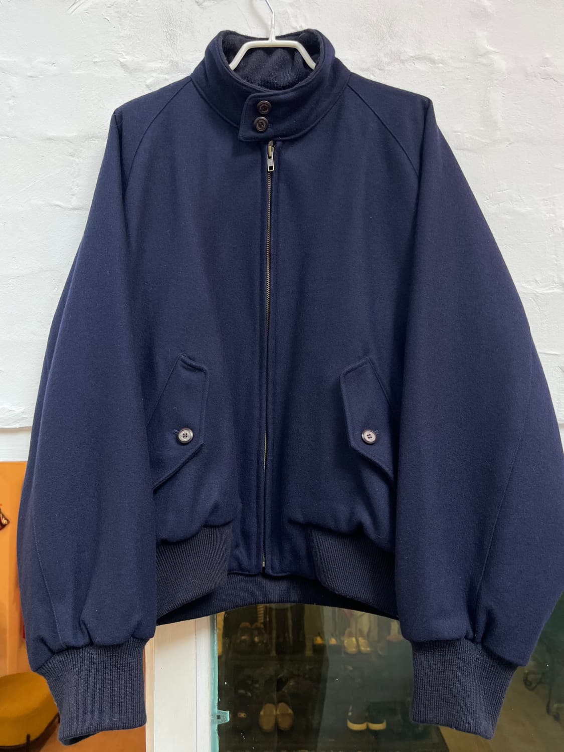 New Yorker 네이비 울 혼방 봄버 자켓 L 상품이미지2