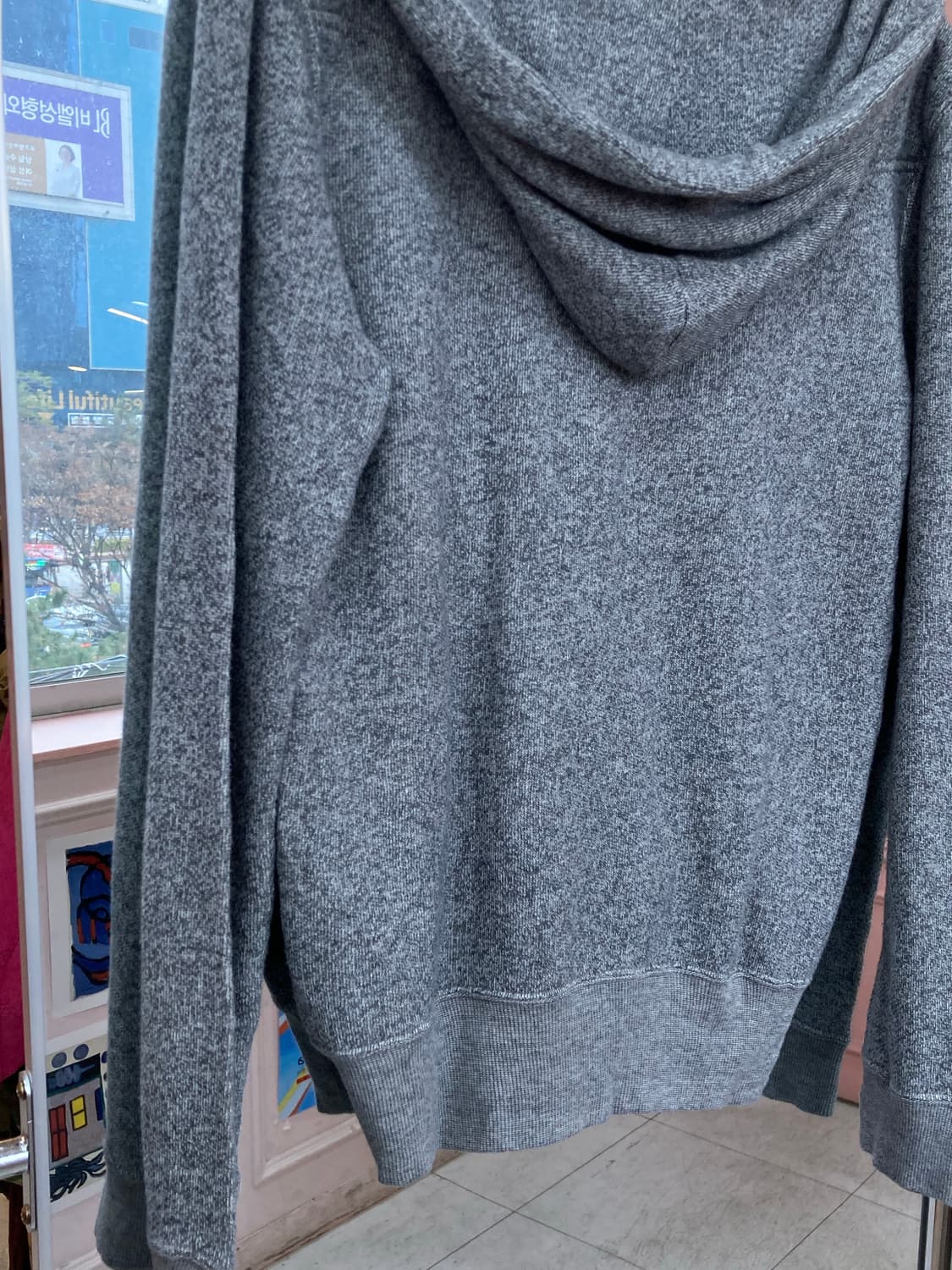 빈티지 그레이 쮸리 후드집업 상품이미지6