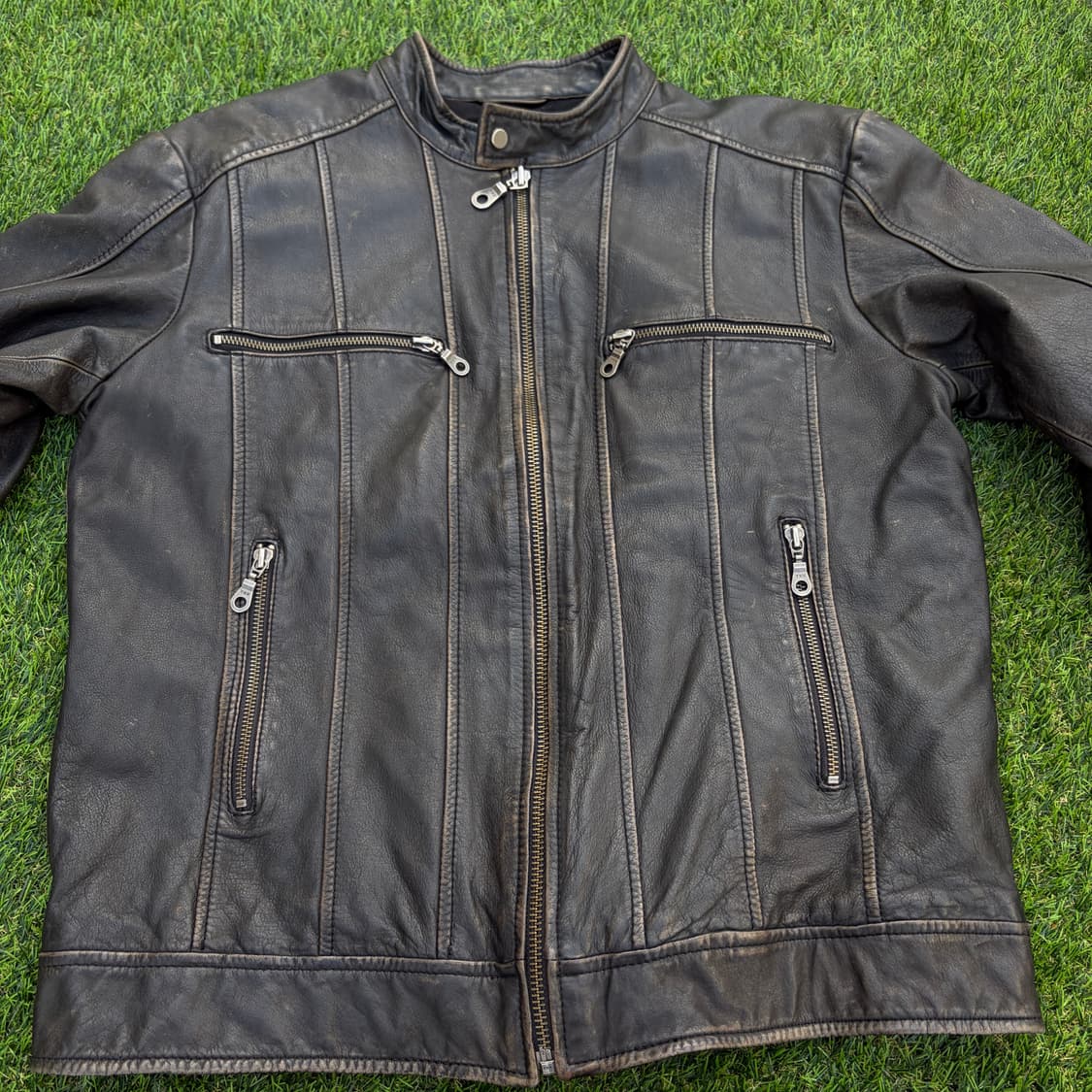 M)DANIER 워싱 가죽 자켓 상품이미지3