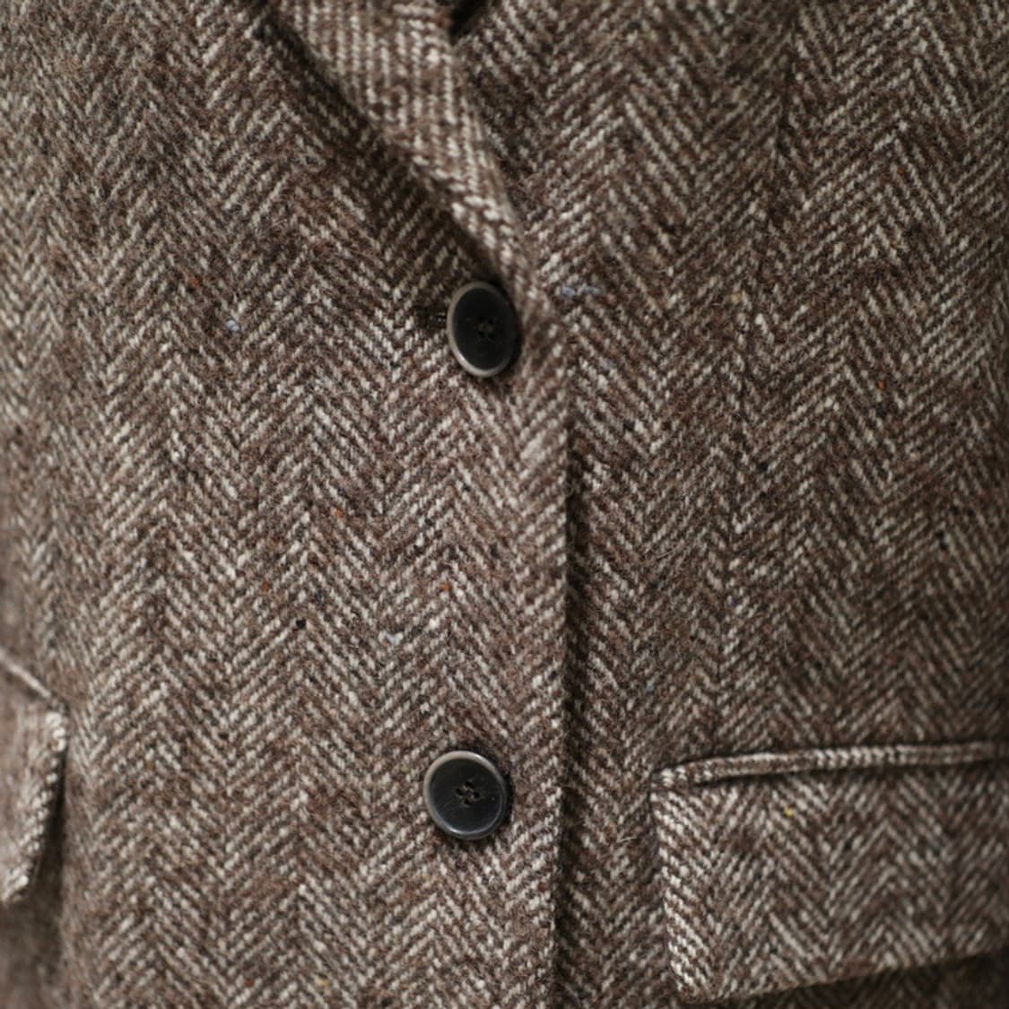 21FW 지컷 울 블렌드 헤링본 싱글 코트 상품이미지4