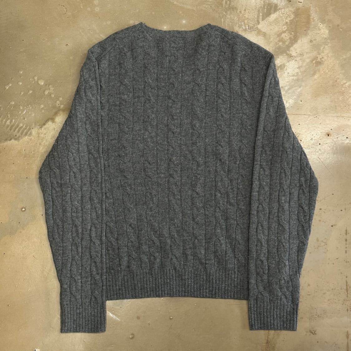 폴로랄프로렌 그레이 메리노 울 케이블 니트 상품이미지3