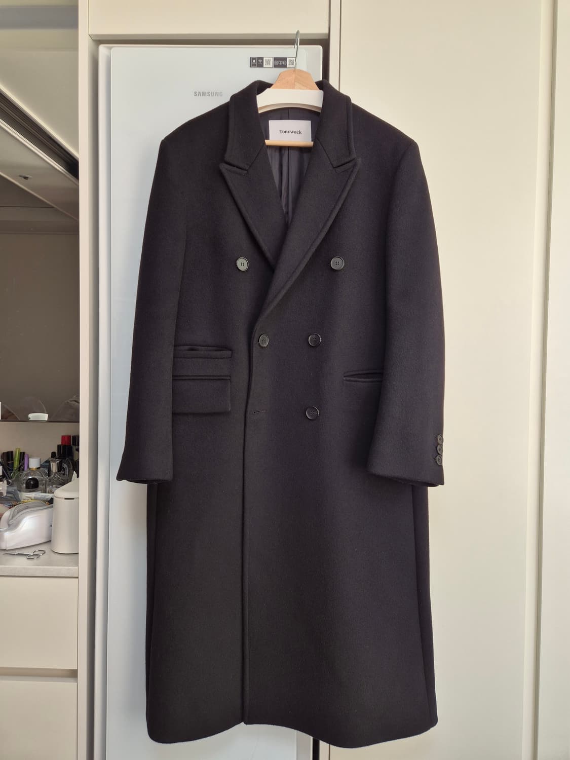 토니웩 Tonywack 더블 체스터필드 코트 블랙 M 상품이미지2