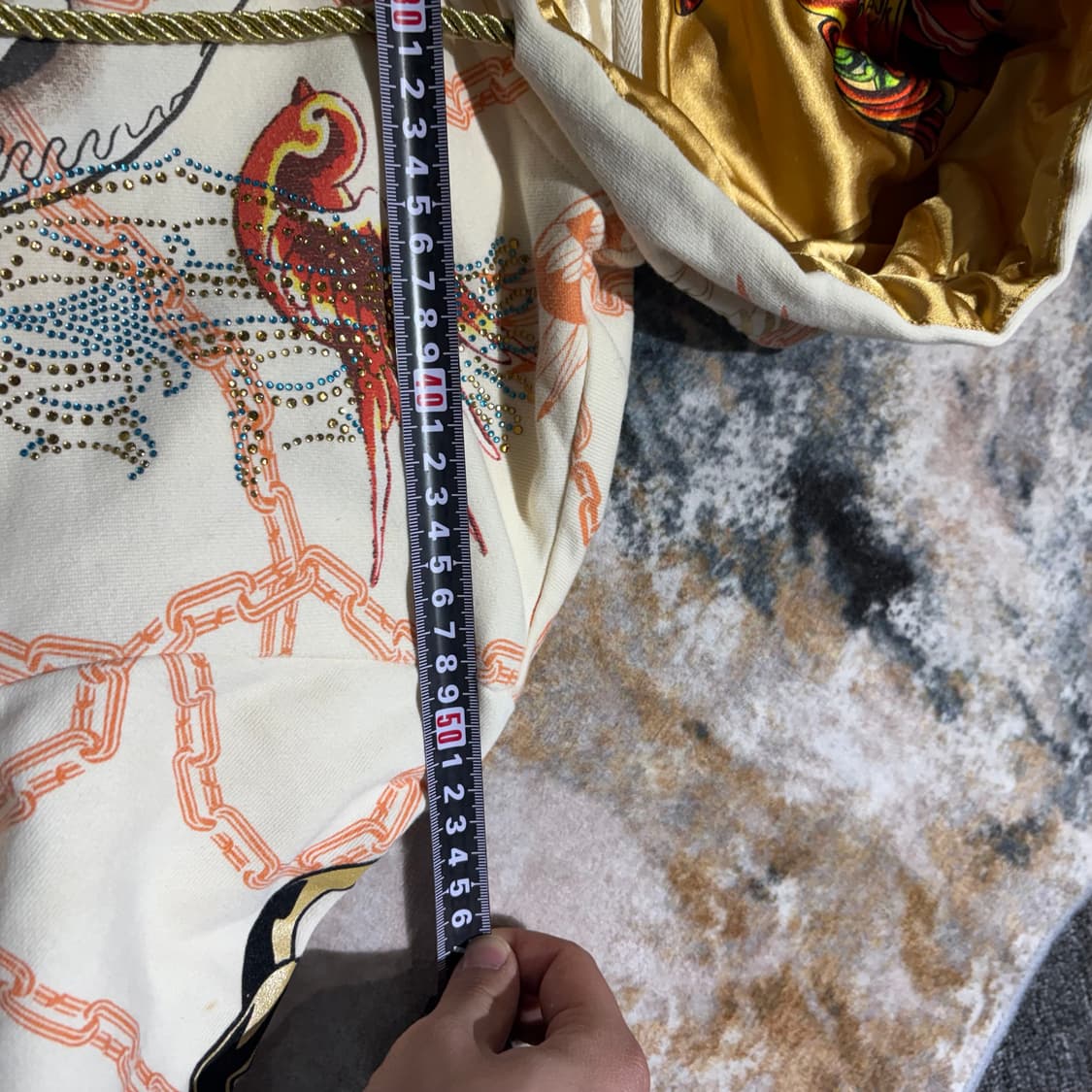 크리스찬 오디저 스컬 큐빅 후드집업 상품이미지10