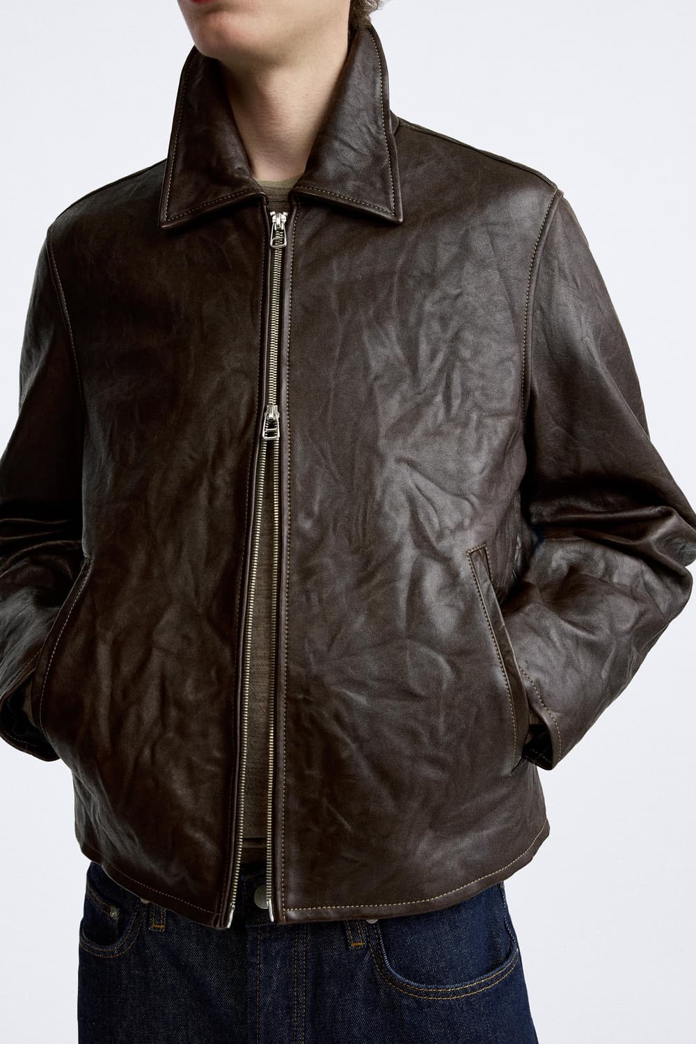 자라오리진스 레더자켓 상품이미지3