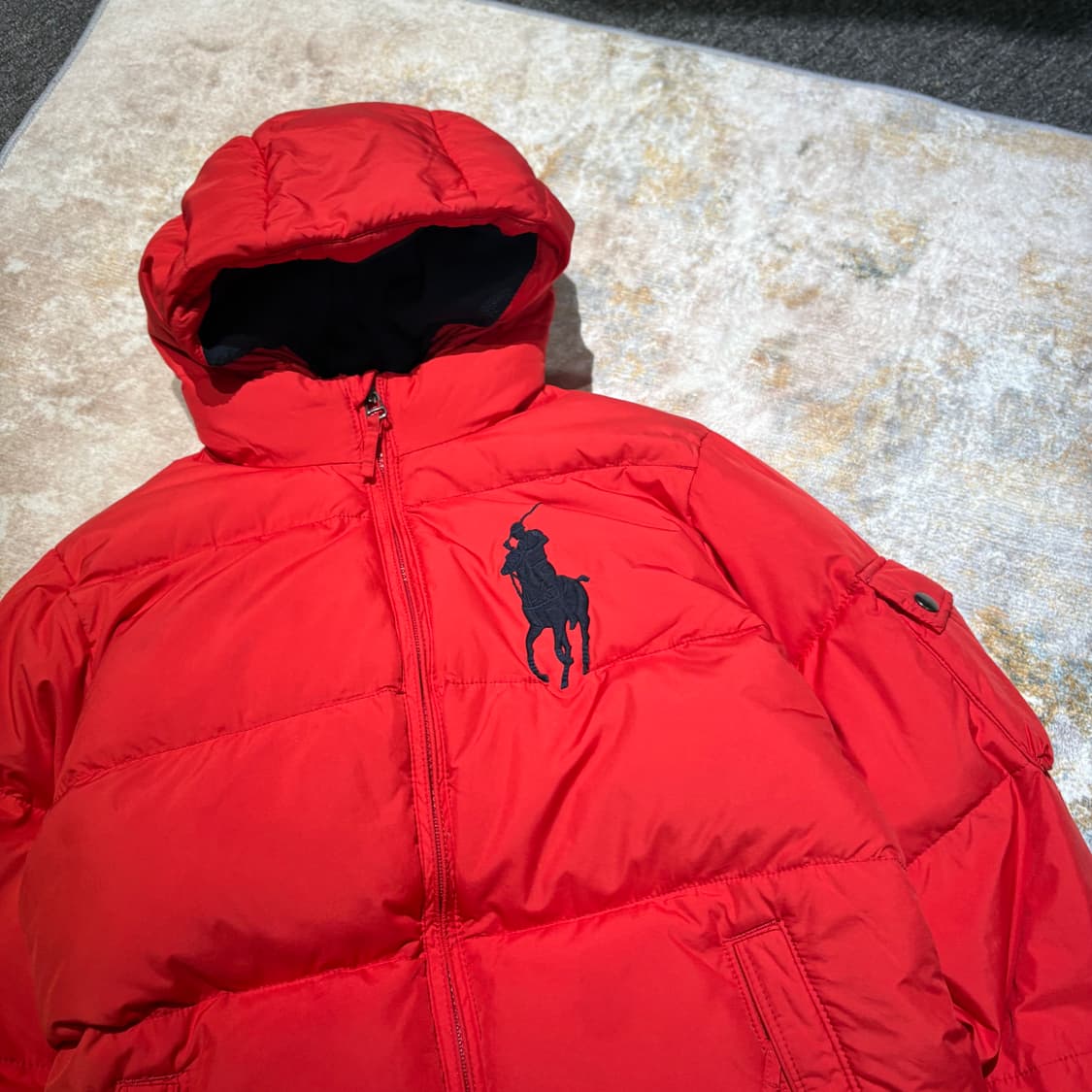 폴로 빅포니 빈티지 포켓 후드패딩 상품이미지3