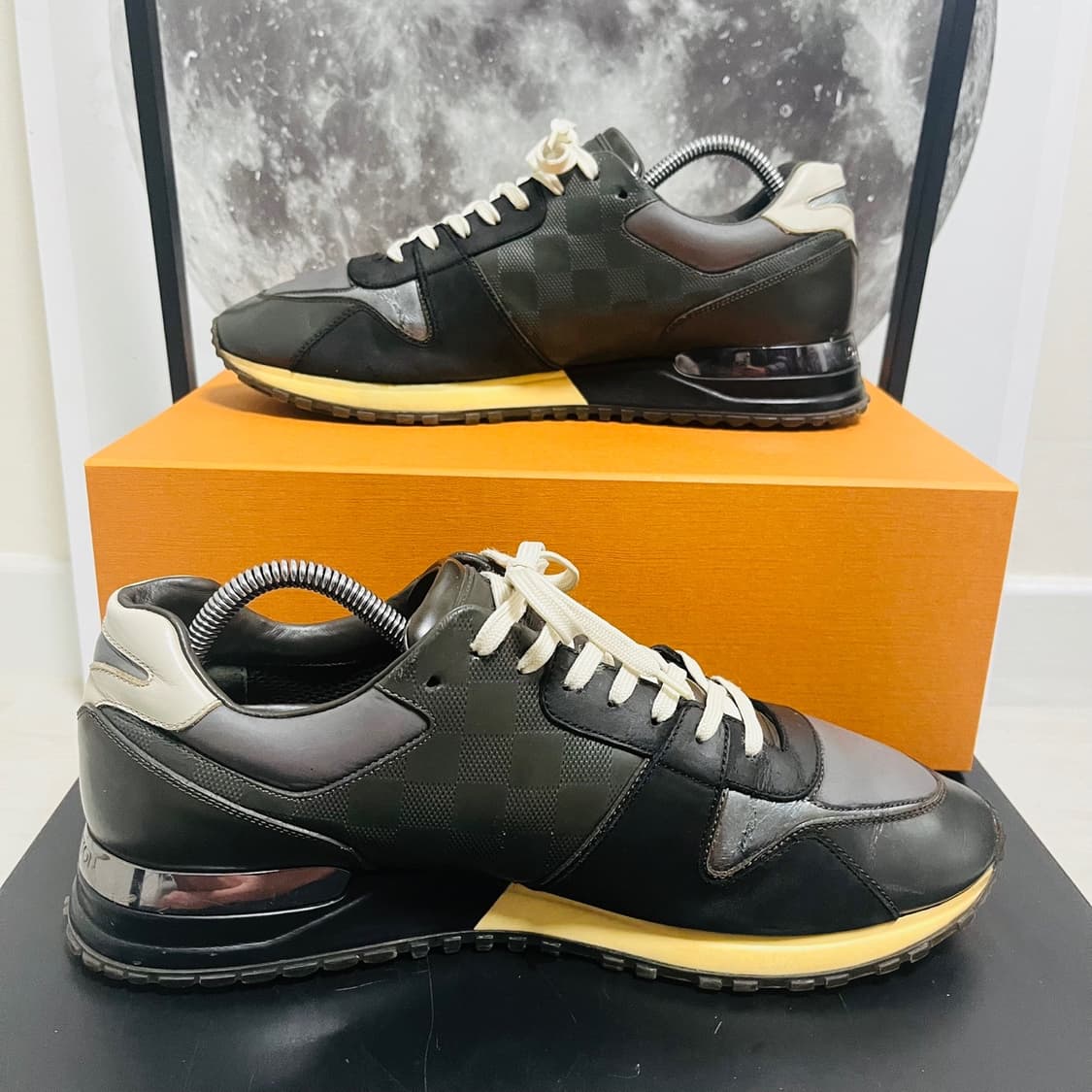  정품 8.5) 루이비통 카키 다미에 런어웨이 스니커즈 275~280 상품이미지3