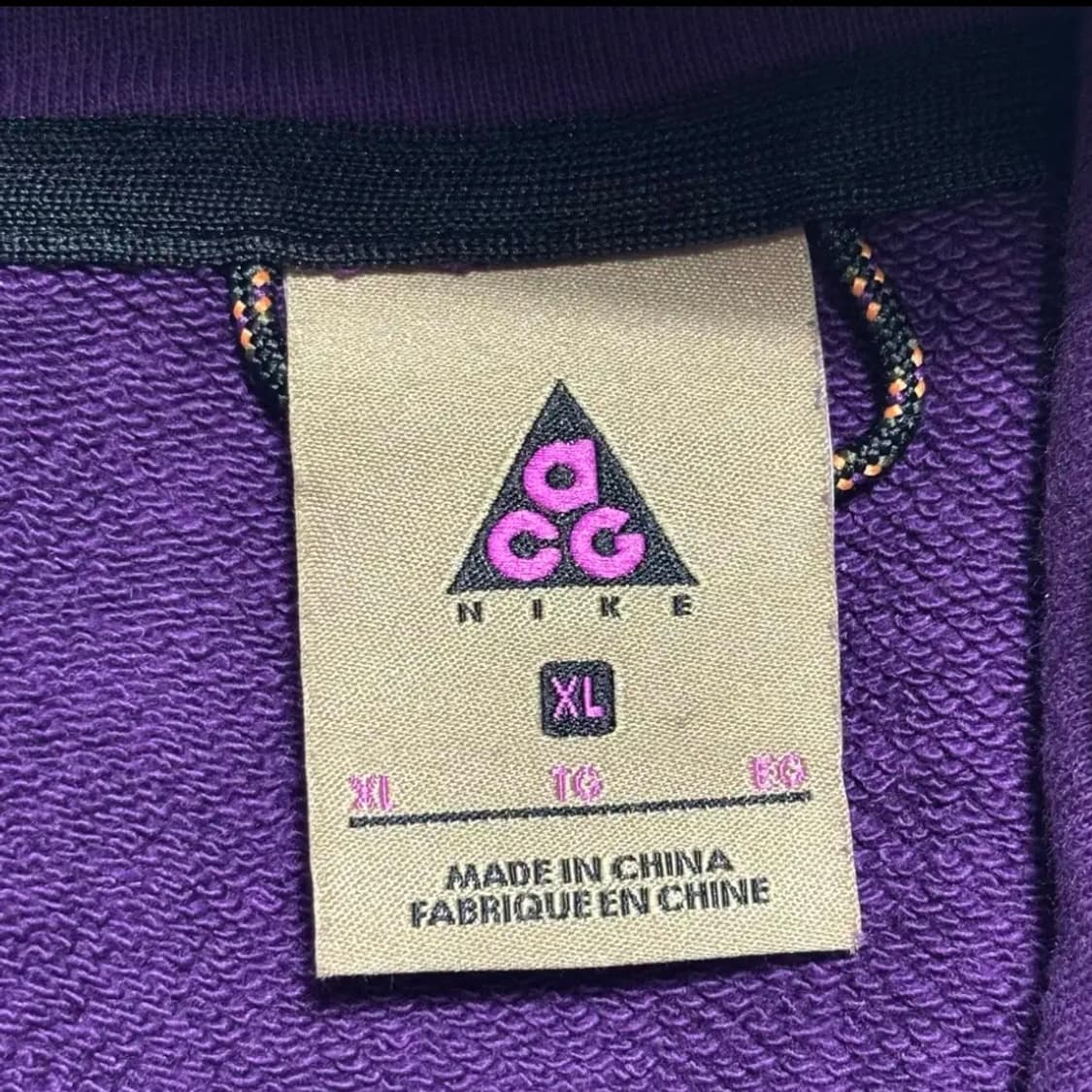 나이키 acg 로고 퍼플 후드티 상품이미지4