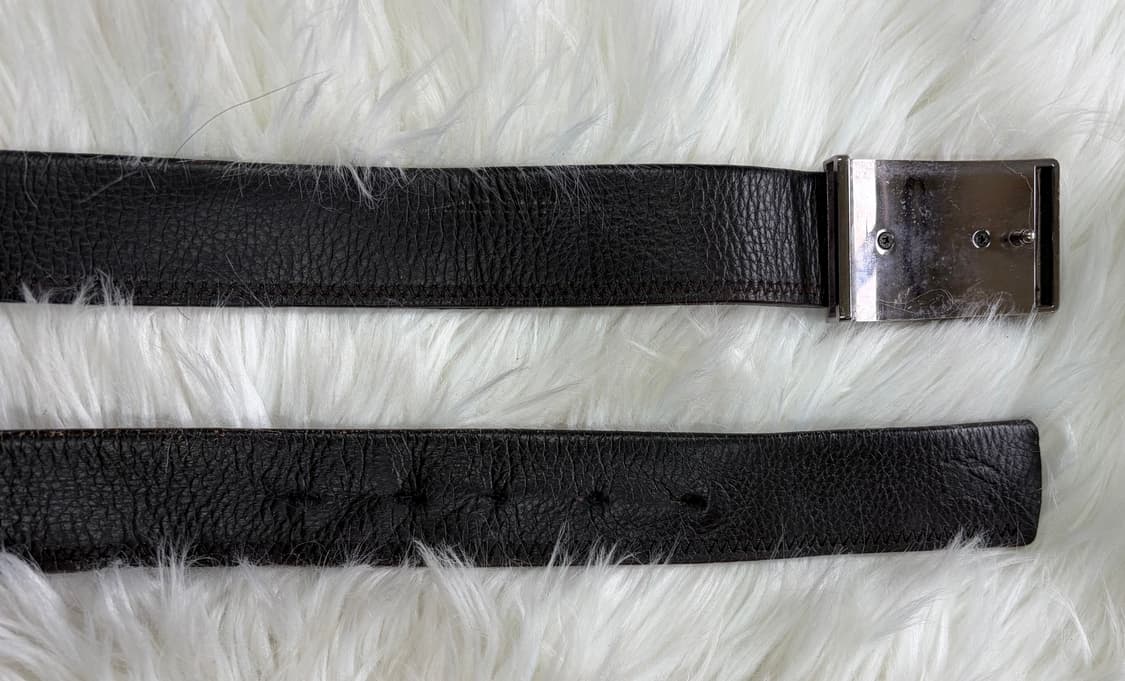 정품)버버리 가죽 벨트 블랙 남성용 상품이미지5