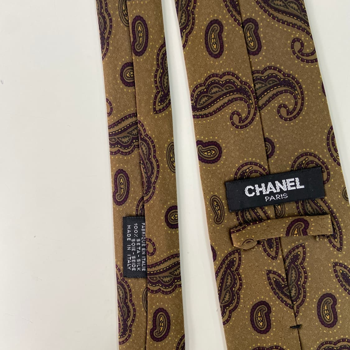 샤넬(CHANEL) 페이즐리 명품 정품 넥타이 8.3cm 상품이미지5