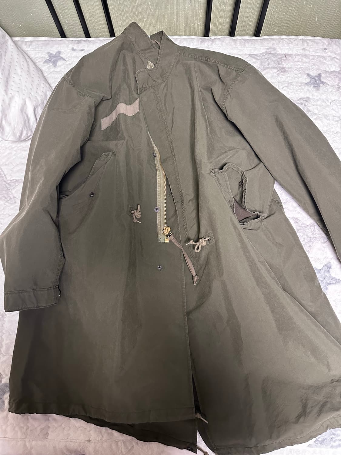 시오타 / M-65 피쉬테일 파카 스톤 워시 올리브 / 5 상품이미지1