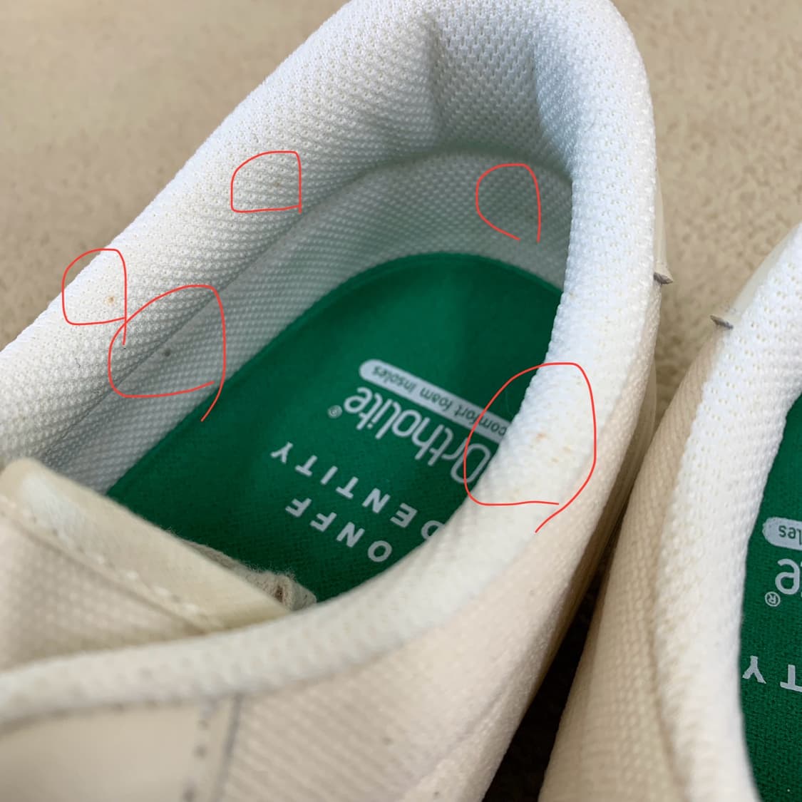 온프아이덴티티 캔버스 오리진 스니커즈(270/에크루) 남성신발 남자운동화 상품이미지8