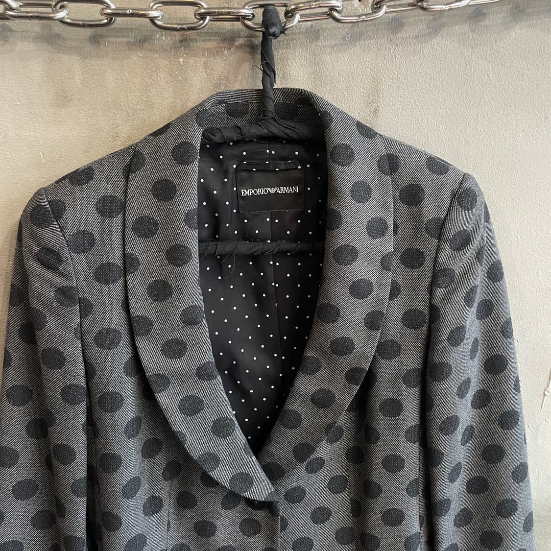 12AW 엠포리오 아르마니 폴카 도트 블레이저 상품이미지4