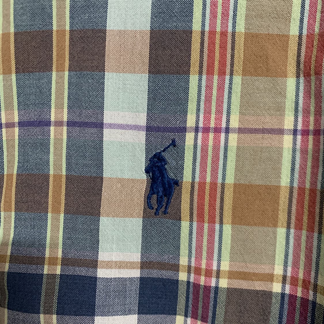 폴로 랄프로렌 반팔 체크 셔츠 M 상품이미지3