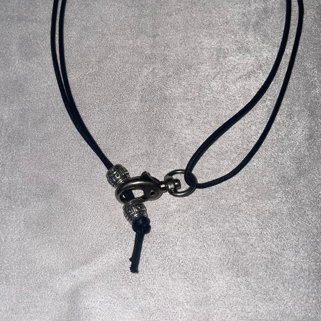 Vintage leather ball necklace  상품이미지1