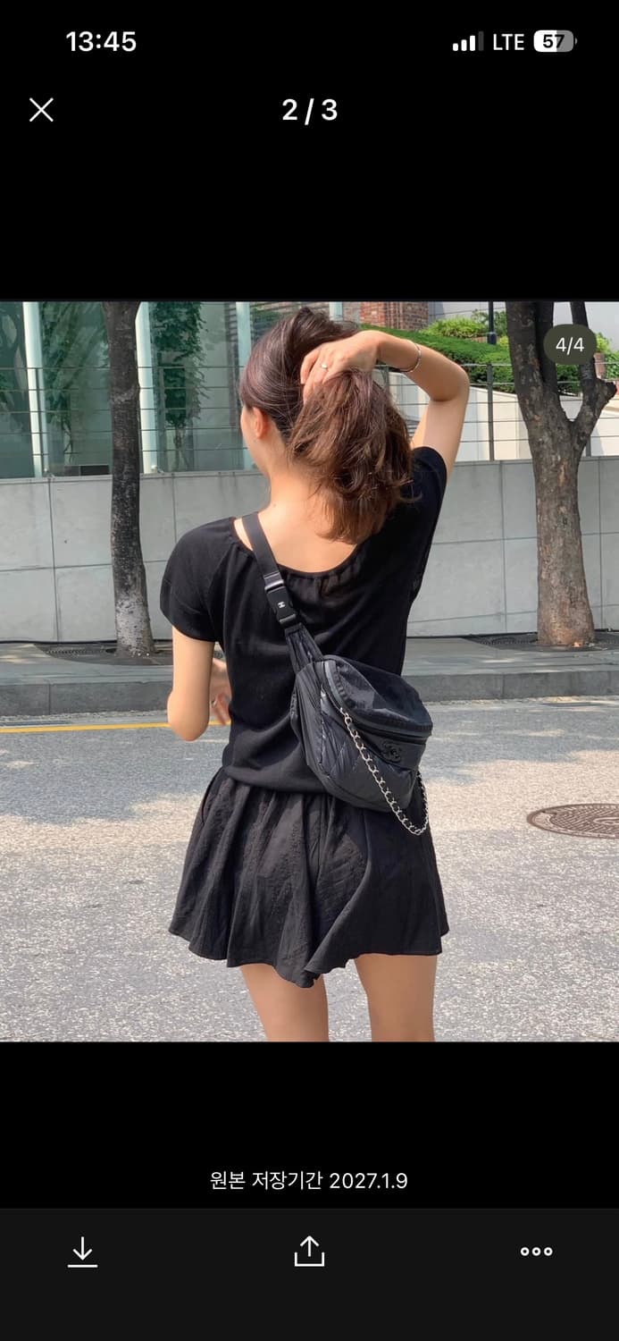 타낫 레이스 밴딩 쇼츠(블랙) 상품이미지3