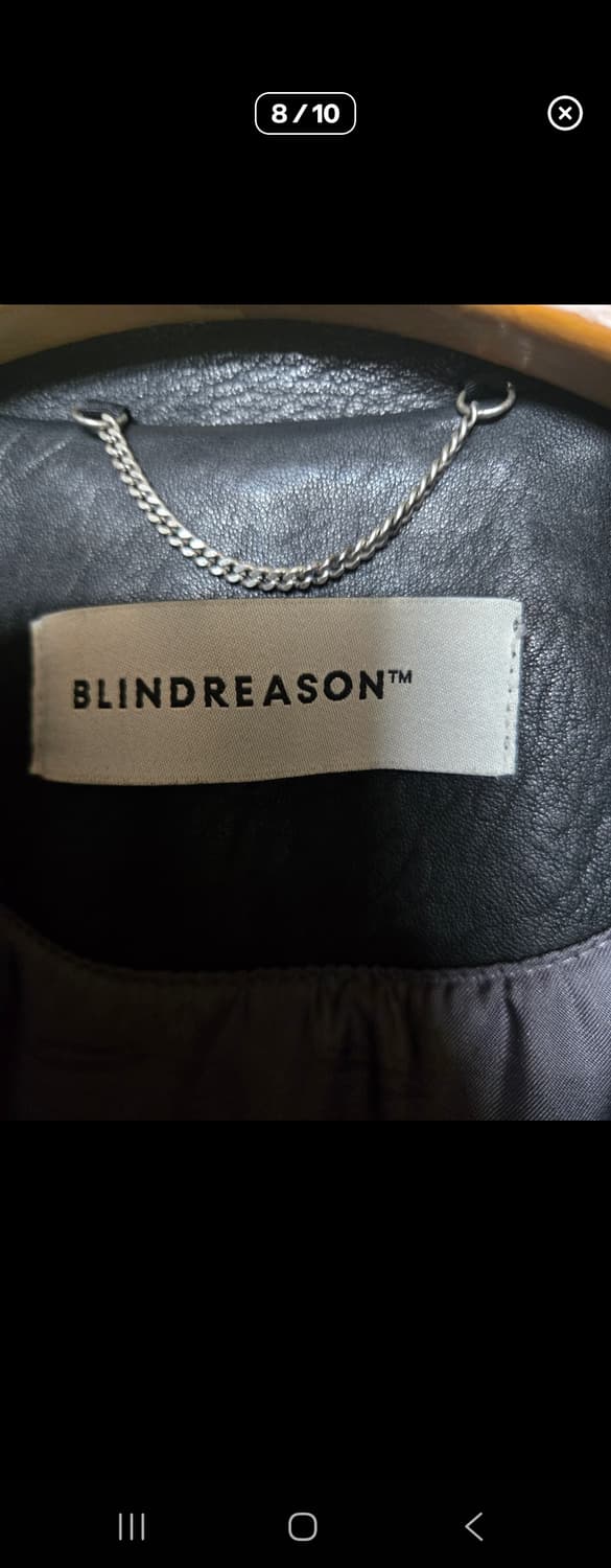 Blindreason 블랙 양가죽 라이더 자켓 XS 상품이미지6