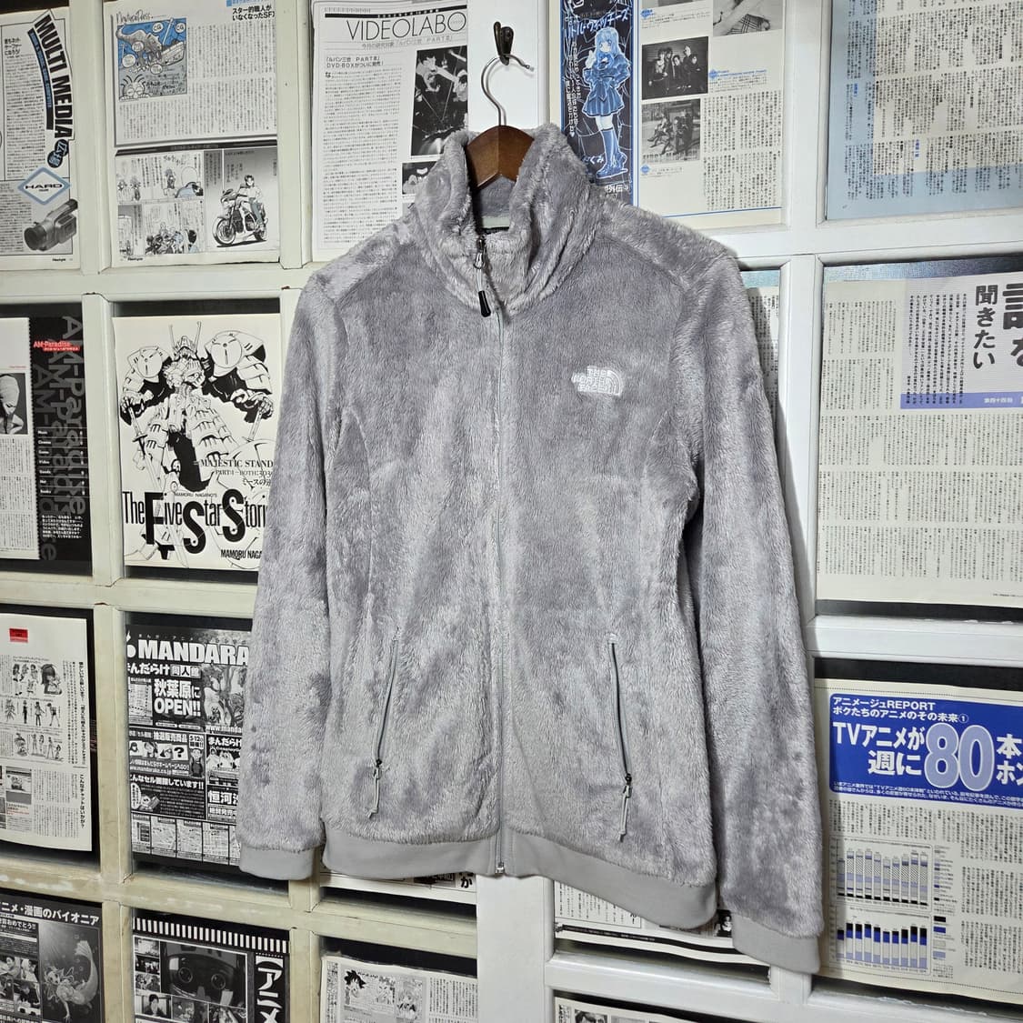 노스페이스 실버 그레이 플리스 집업 상품이미지1