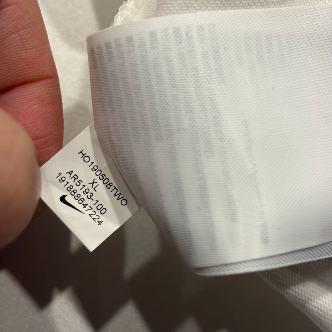 [XL] 나이키 긴팔 티셔츠 화이트 스탠다드핏 롱슬리브 C650 상품이미지6