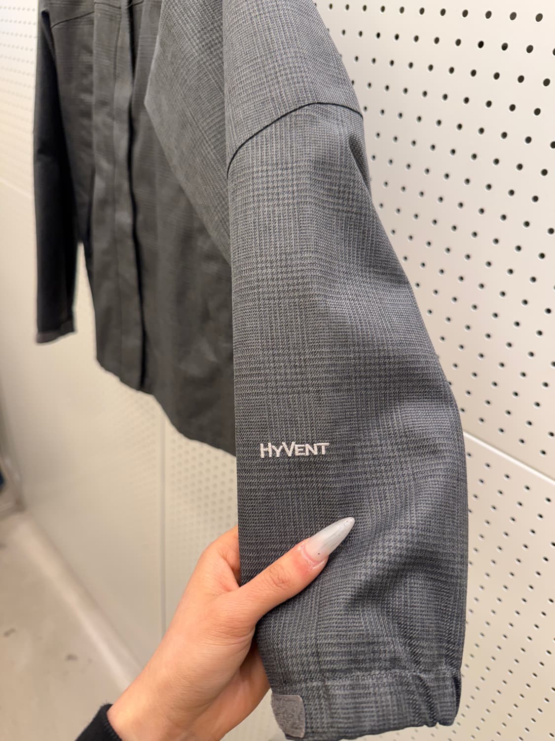 노스페이스 하이벤트 후드 자켓 체크 그레이 U990 상품이미지6