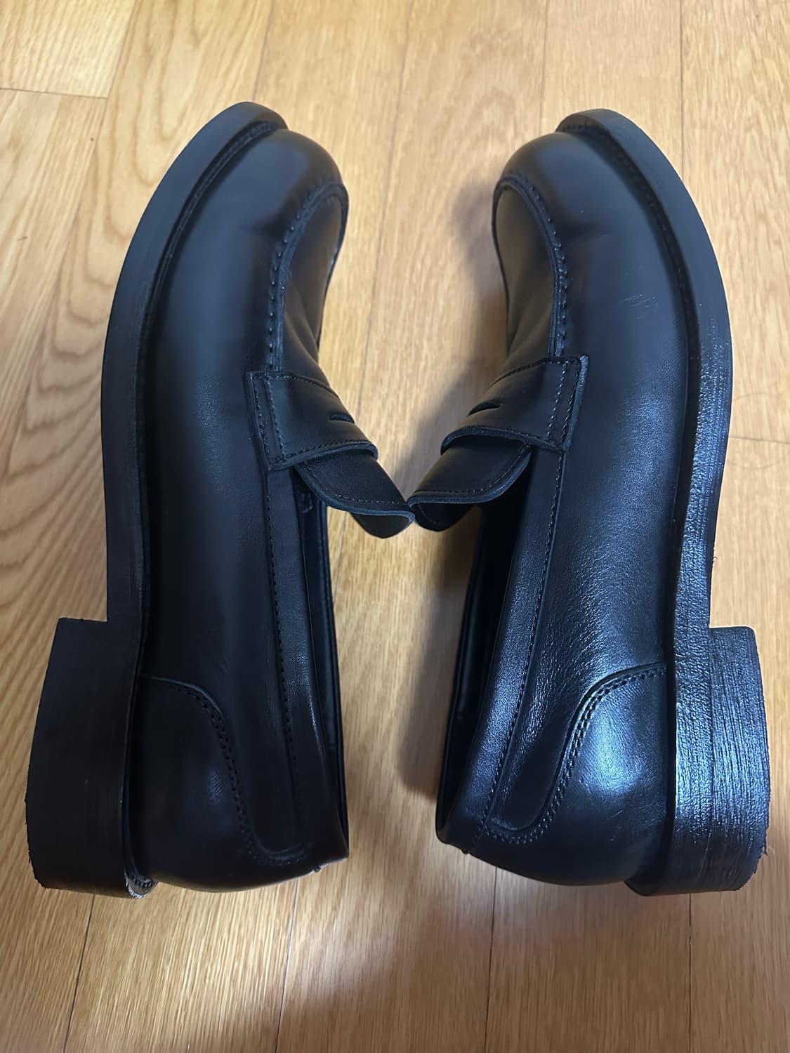 로맨틱무브,뉴 러그 로퍼(홀스 레더 블랙) 상품이미지4