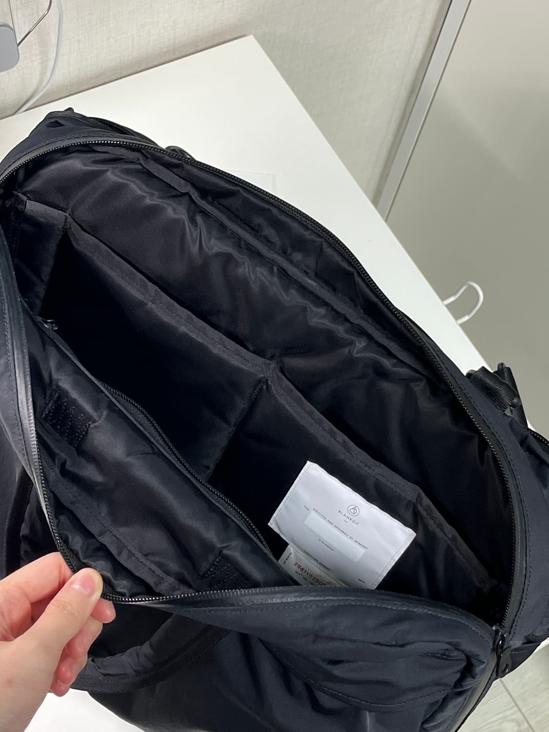 Blankof 리포터백 블랙 상품이미지2