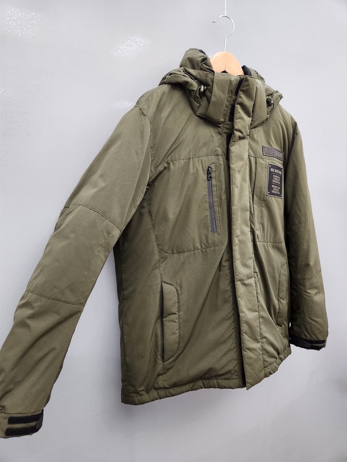 NBA 공용 헤비 다운 패딩 카키 상품이미지2