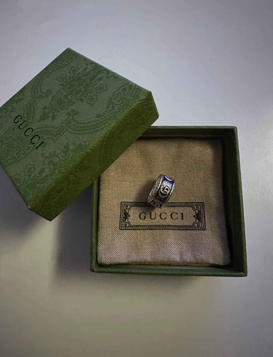 구찌 더블G 에이지드 피니쉬 링 11호 상품이미지1