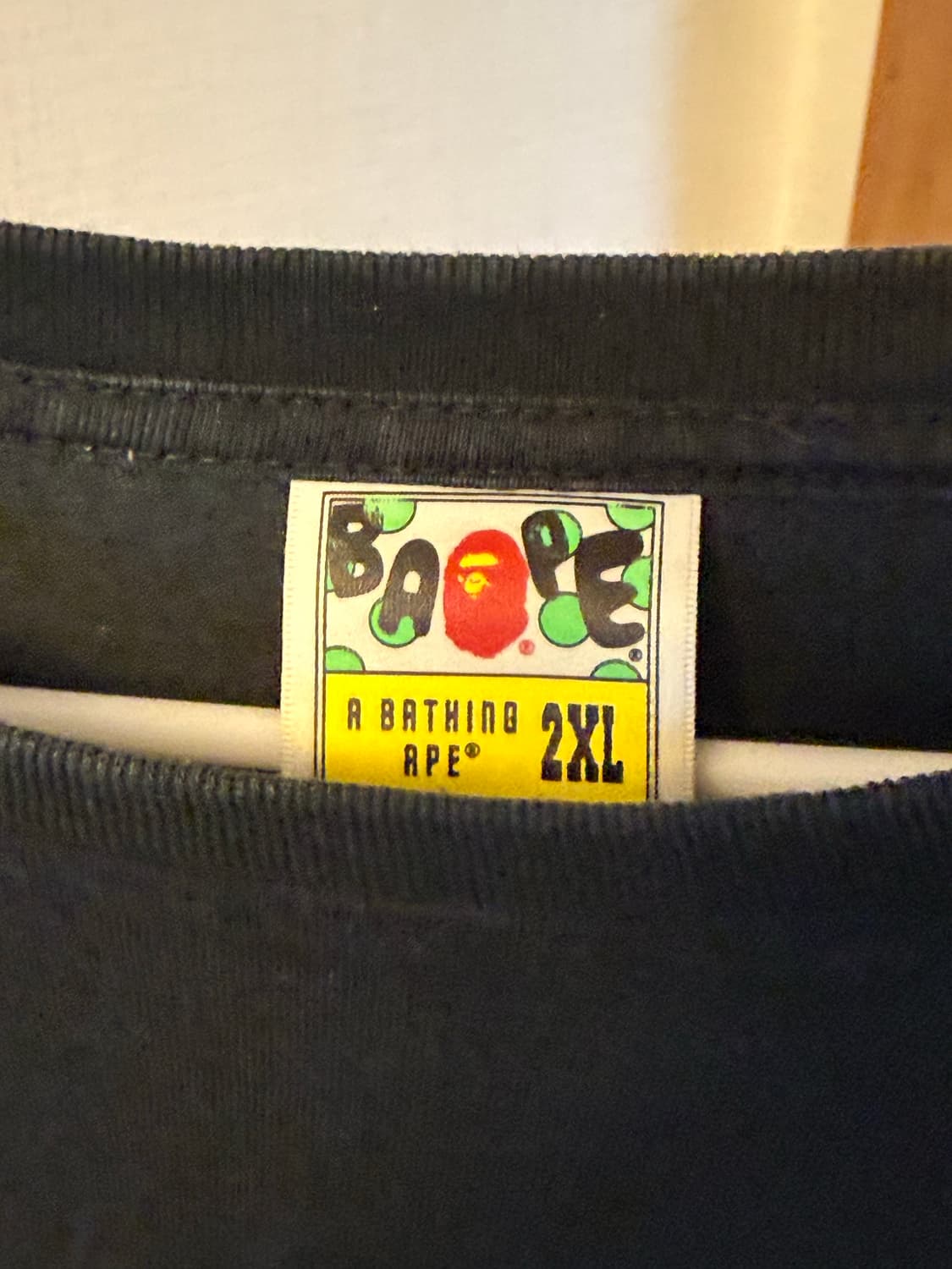 베이프 카모 컬리지 티셔츠 XXL 상품이미지3