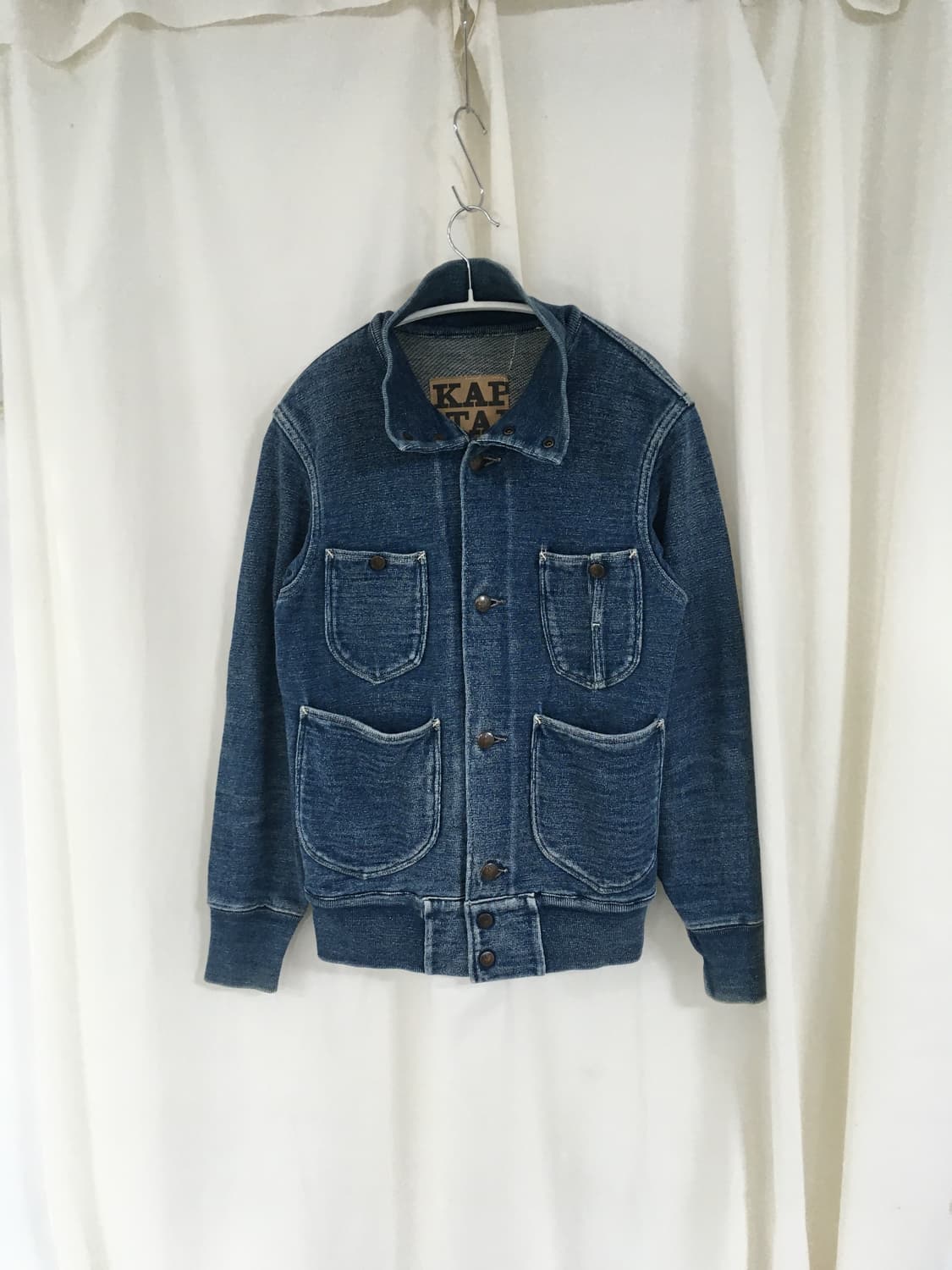 캐피탈 데님 스웻 자켓 상품이미지1
