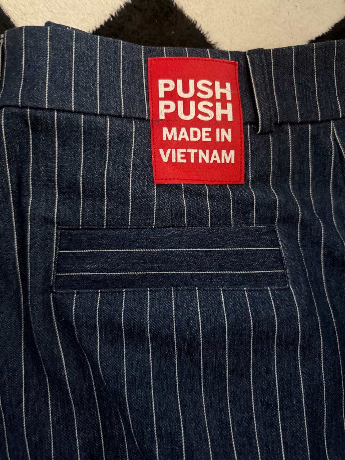 push push 스트라이프 팬츠 XL 상품이미지4