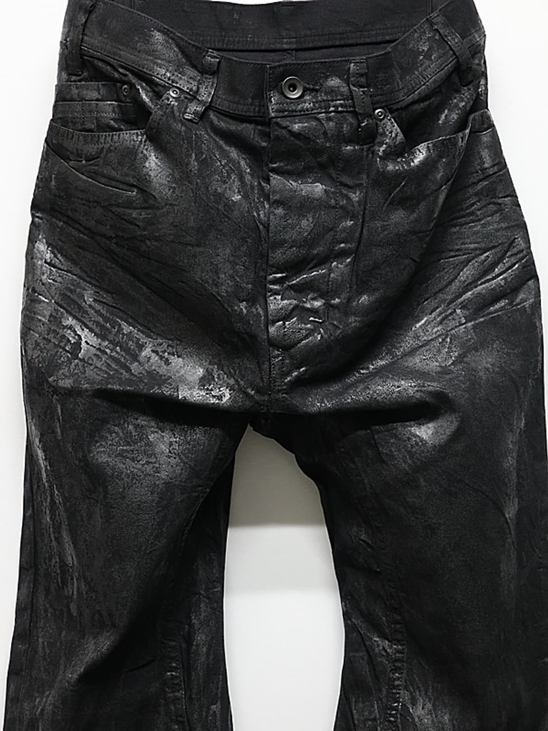 새상품 율리우스 8oz 와이드데님 더티 러스터블랙 2/3사이즈 상품이미지4