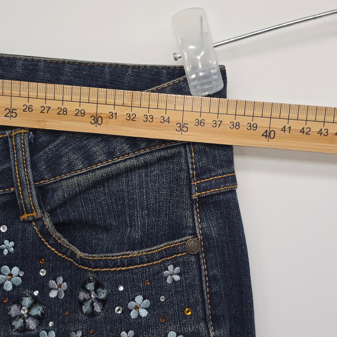 Y2K 꽃무늬 데님 부츠컷 상품이미지7