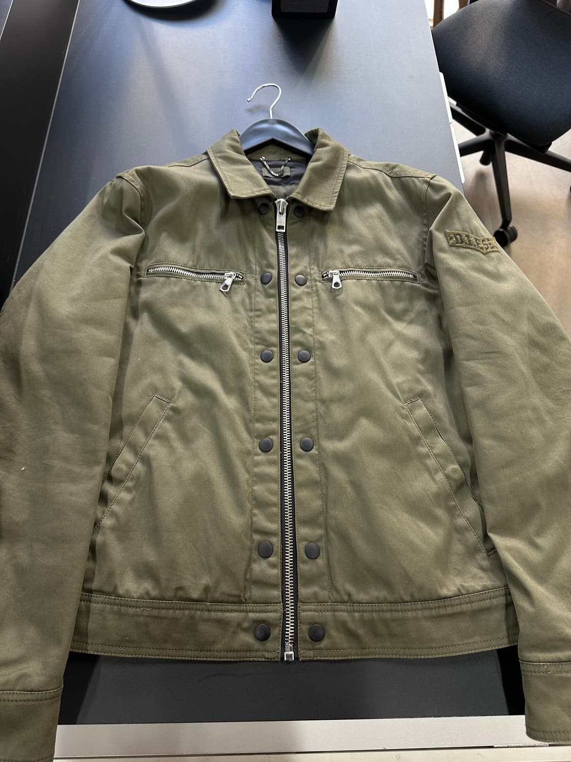 디젤 더블지퍼 스냅버튼 야상 레이싱자켓 상품이미지6