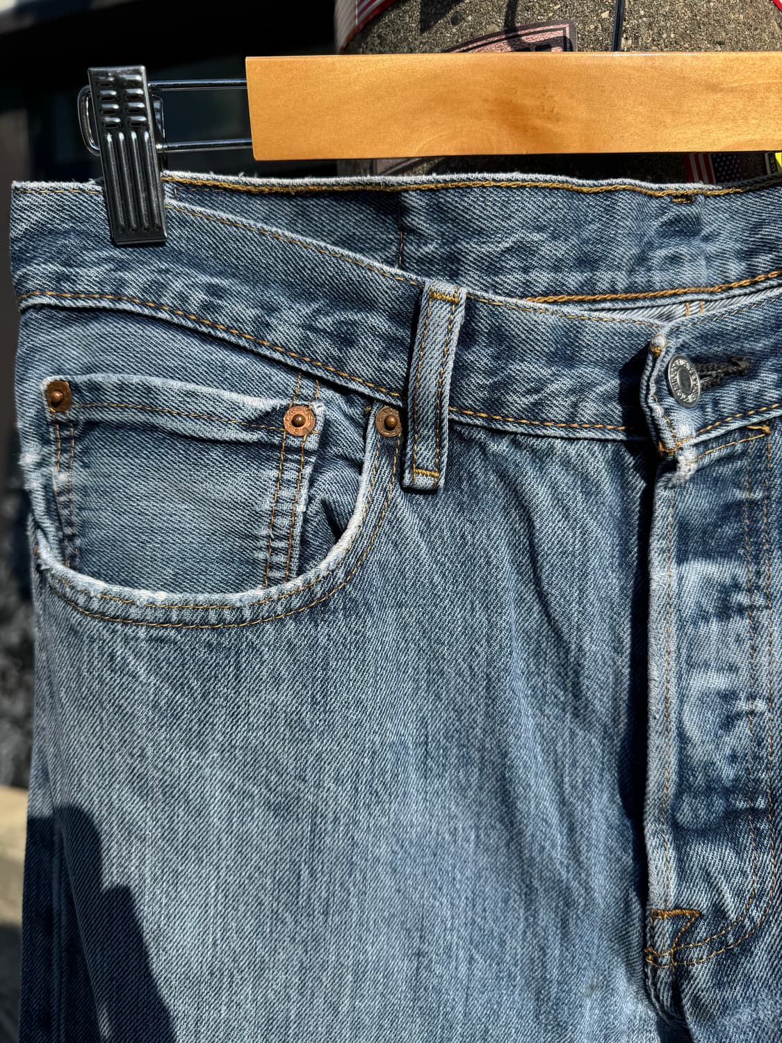 리바이스 501 청바지 데님 팬츠 32x32 상품이미지4