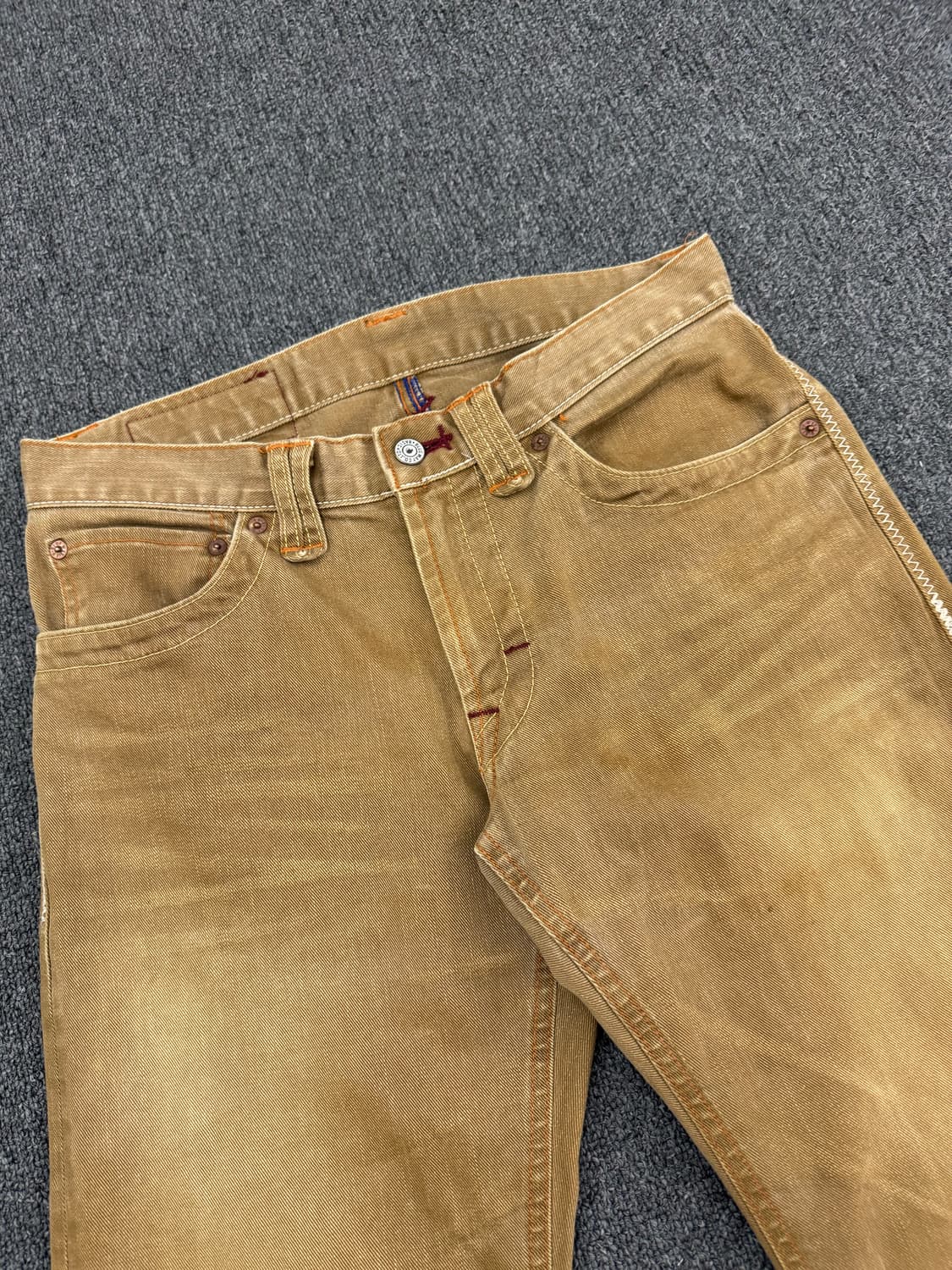 M)Blue Way 빈티지 여성 베이지 데님팬츠 상품이미지2