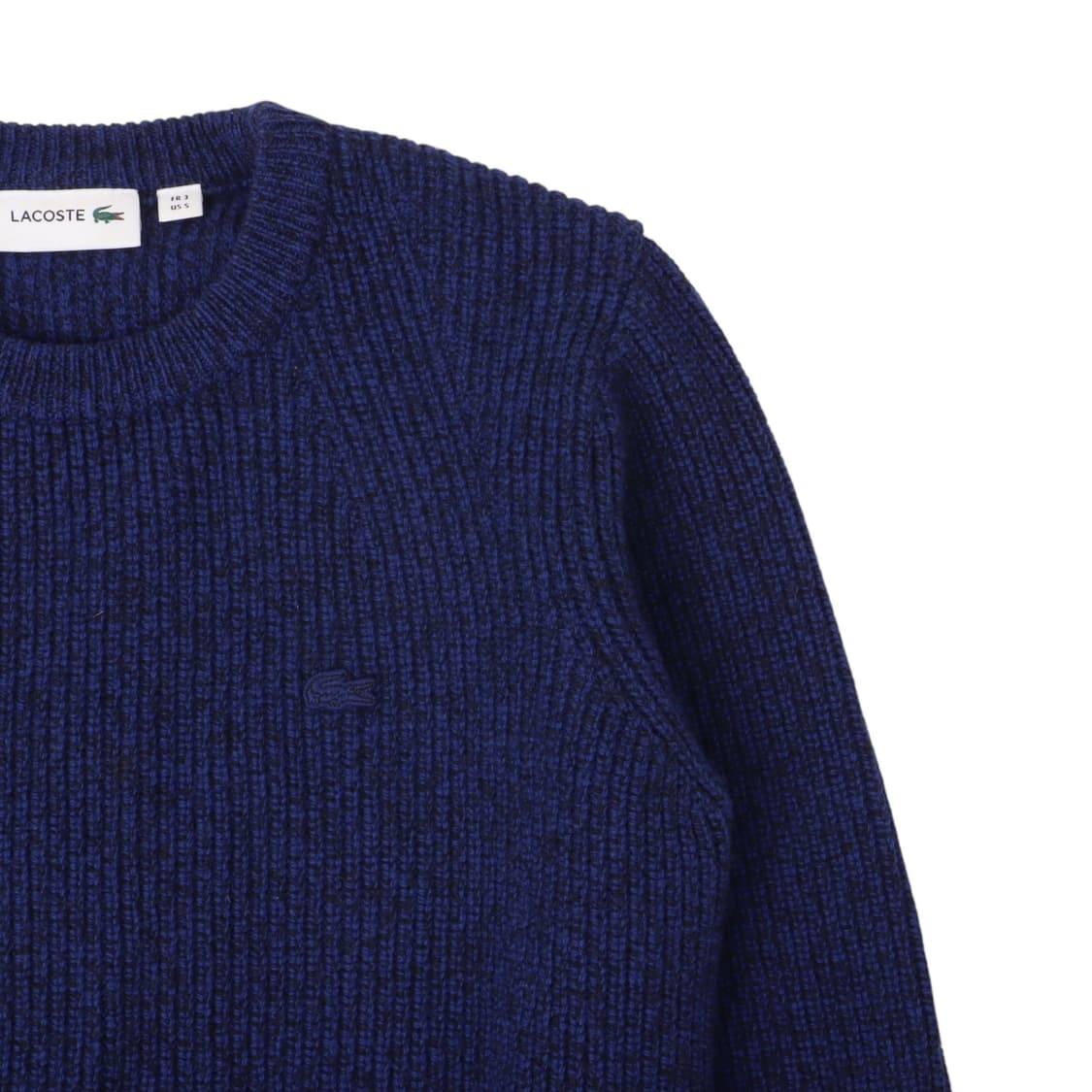 라코스테 퍼플블루 울 골지 니트 상품이미지3